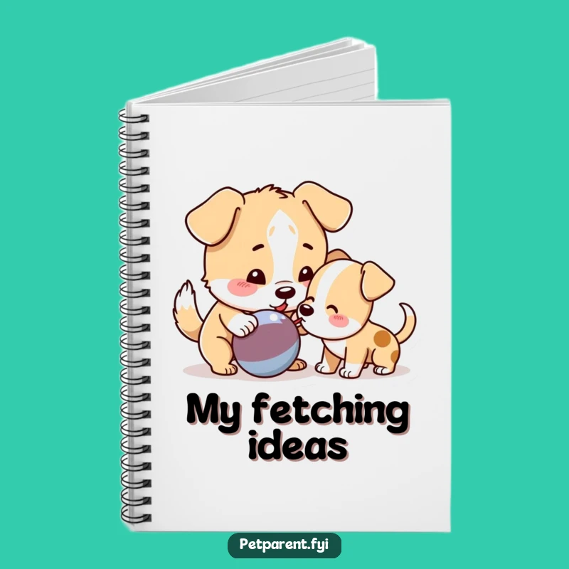 Funny Dog Toy Notebook - Jot Down Playful Ideas - Student Gift