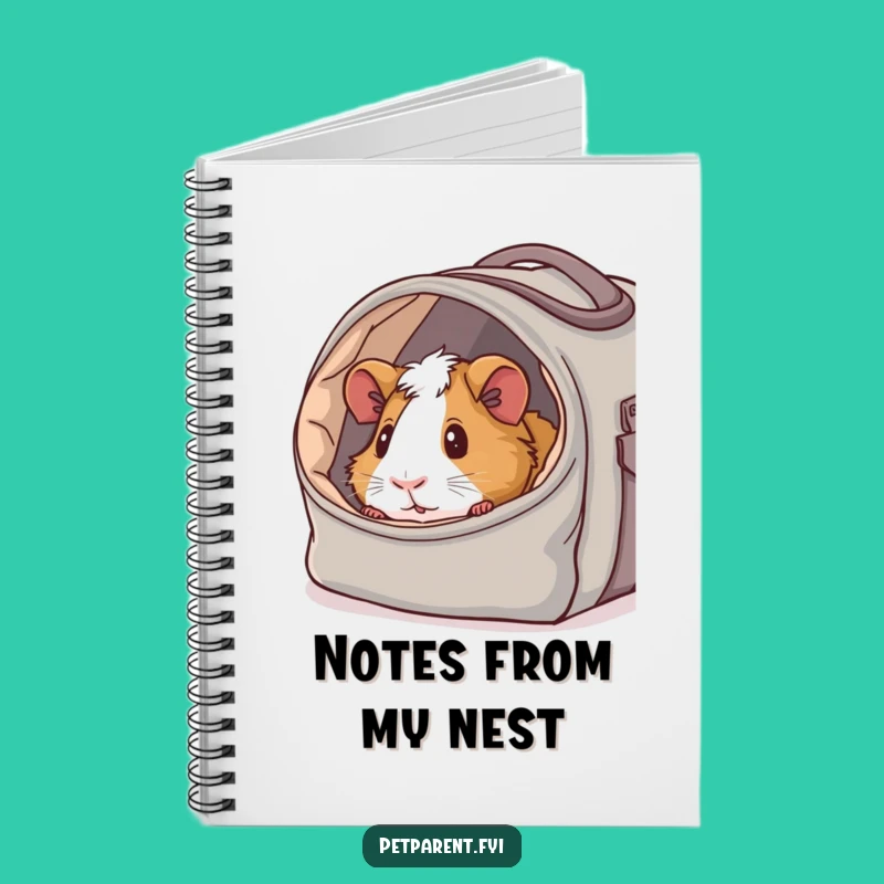 Funny Guinea Pig Carrier Notebook: Jot Down Notes with Cozy Charm