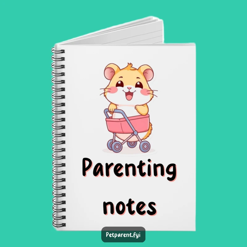 Funny Hamster Stroller Notebook: Jot Down Your Adventures Hilariously.