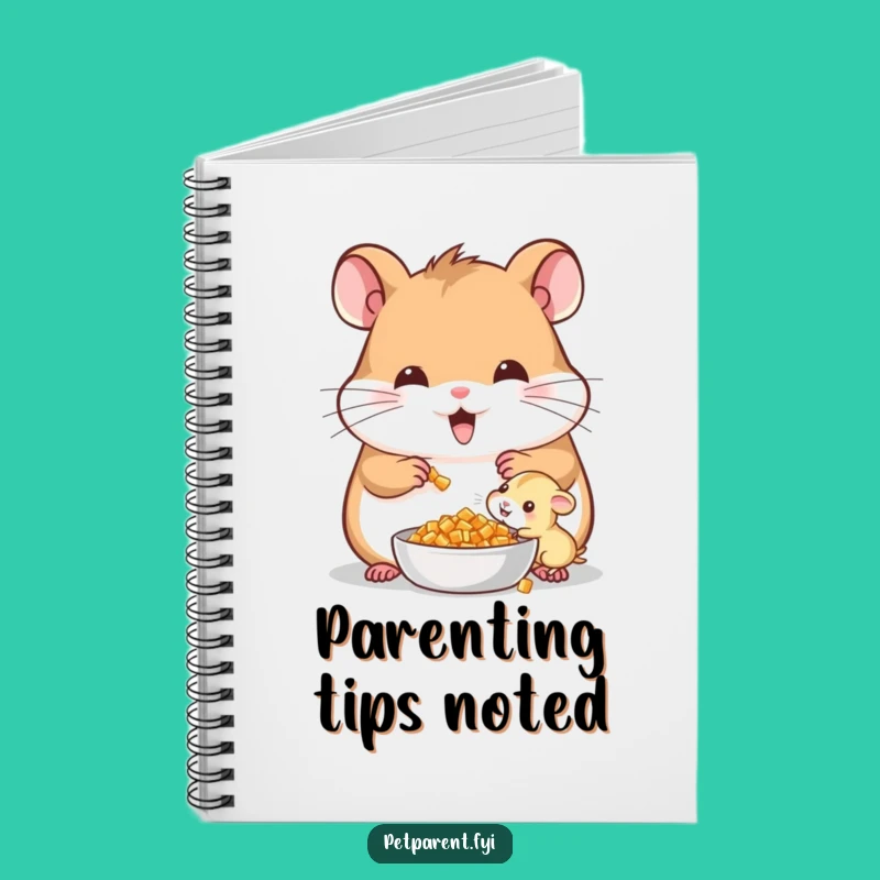 Funny Cheerful Hamster Notebook - Jot Down Family Moments With Sweetness