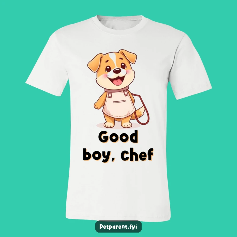 Funny Happy Dog Chef T-Shirt: Cook and Walk, Perfect Gift