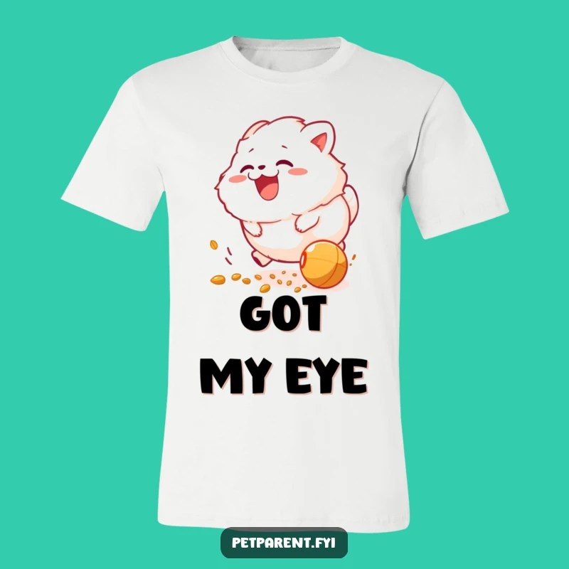 Funny Creature Chasing Food T-Shirt - Hilarious Joyful Snack Pursuit Tee