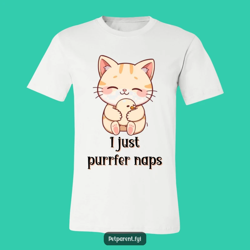 Funny Cat Cradling Bird T-Shirt: Adorable and Hilarious Tee for Animal Lovers