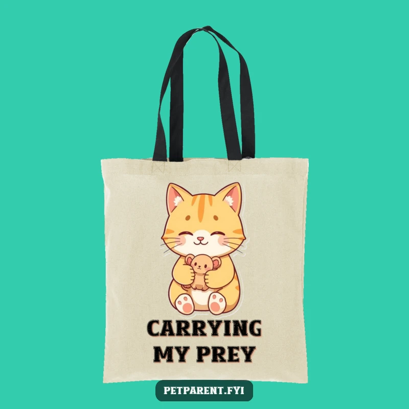 Funny Proud Cat Tote Bag - Carry Your Cat's Trophies In Style