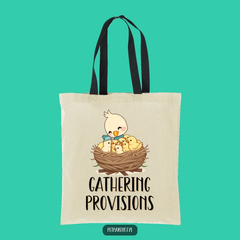 Funny Bird Tote Bag: Nestling Feeding Accessory, Chic Funny Gift for Bird Watchers