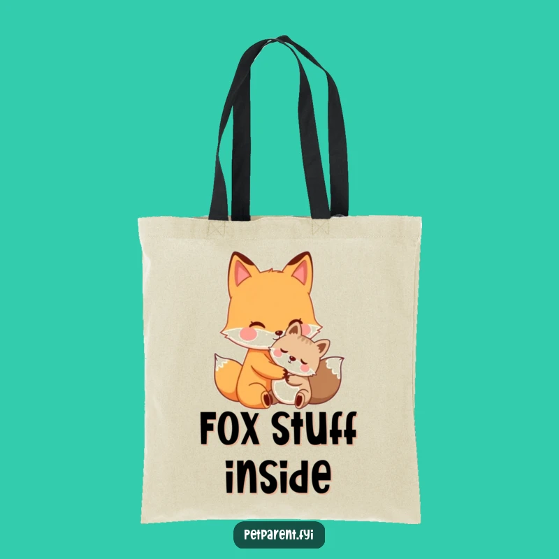 Funny Fox Hug Tote Bag - Adorable Accessory & Perfect Friendship Gift