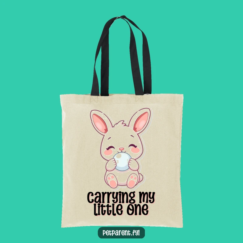 Funny Rabbit Pacifier Tote Bag: Stylish and Hilarious Carry-All for Essentials