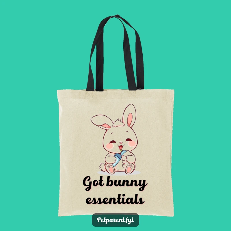 Funny Bunny Feeding Tote Bag - Cute Mom Essential & Perfect Baby Shower Accessory