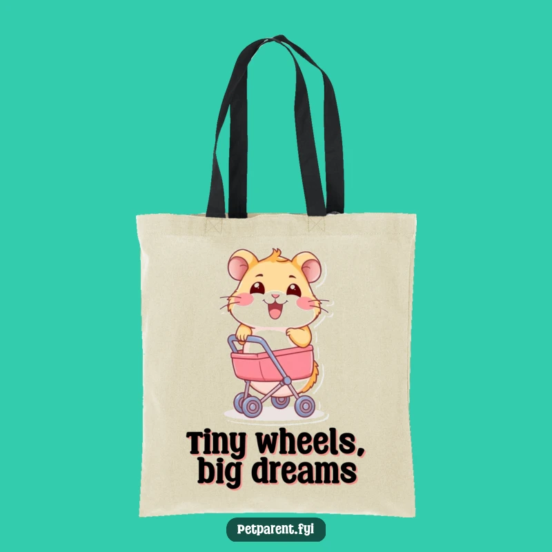 Funny Hamster Stroller Tote Bag: Carry Your World with Hilarious Charm.