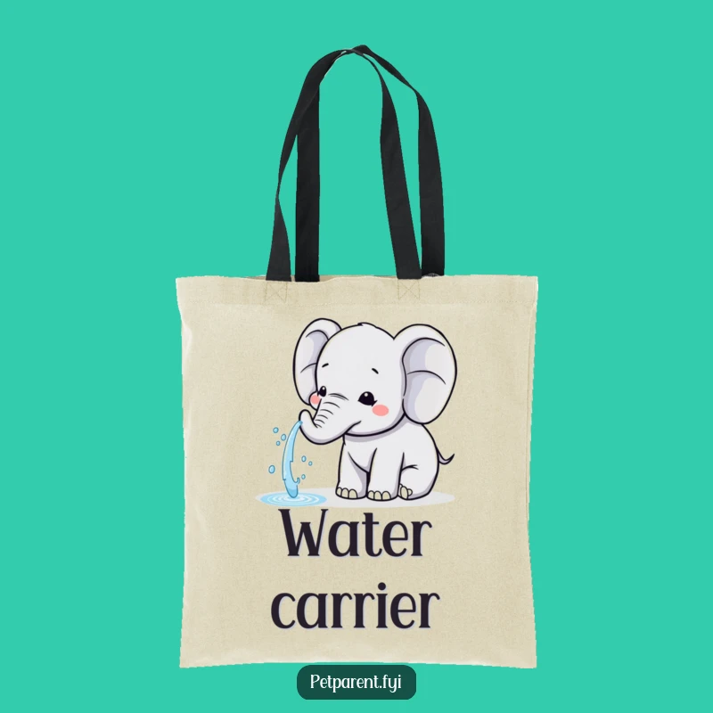 Funny Kawaii Elephant Tote Bag: Water Spraying Friend Carrier - Stylish & Kind Gift Bag